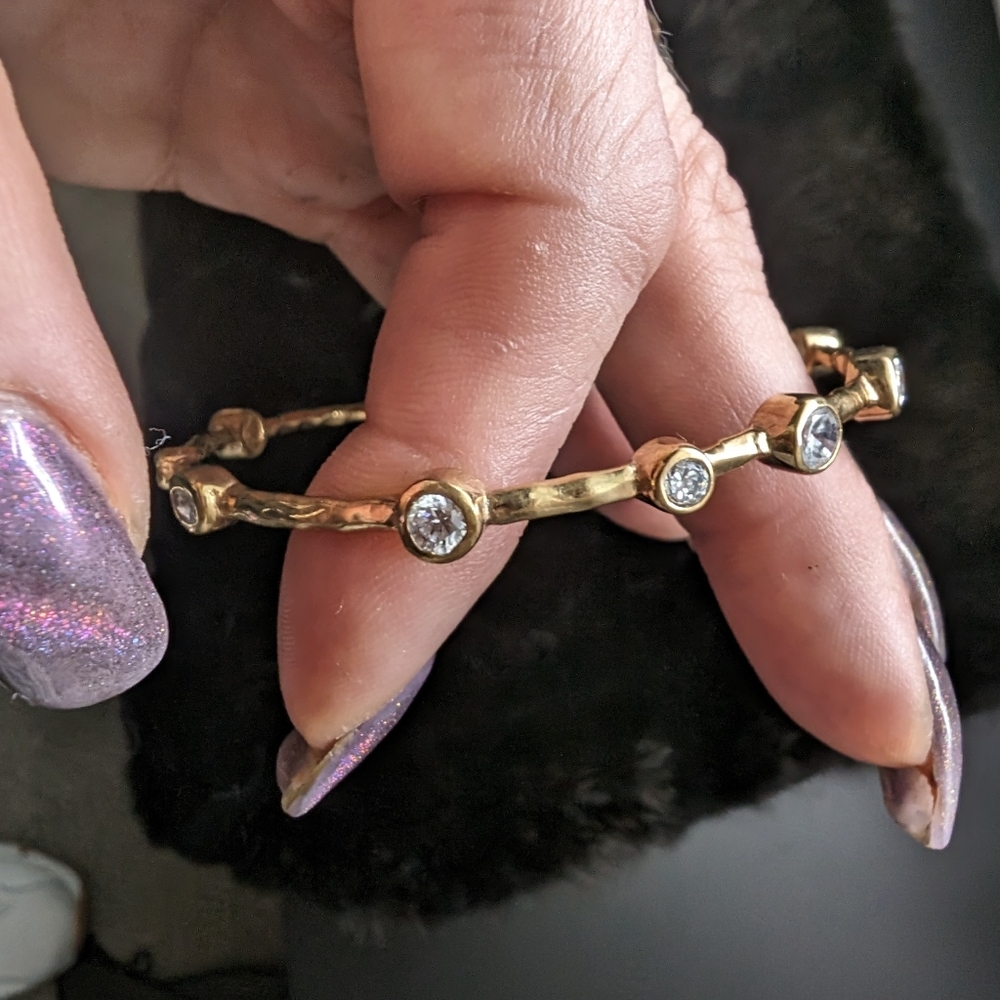 3 Silver Diamond Bracelet Lot New